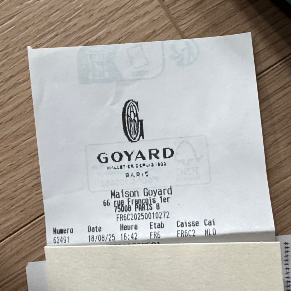 Goyard Tan and Black Leather Card Holder - Picture 9 of 10